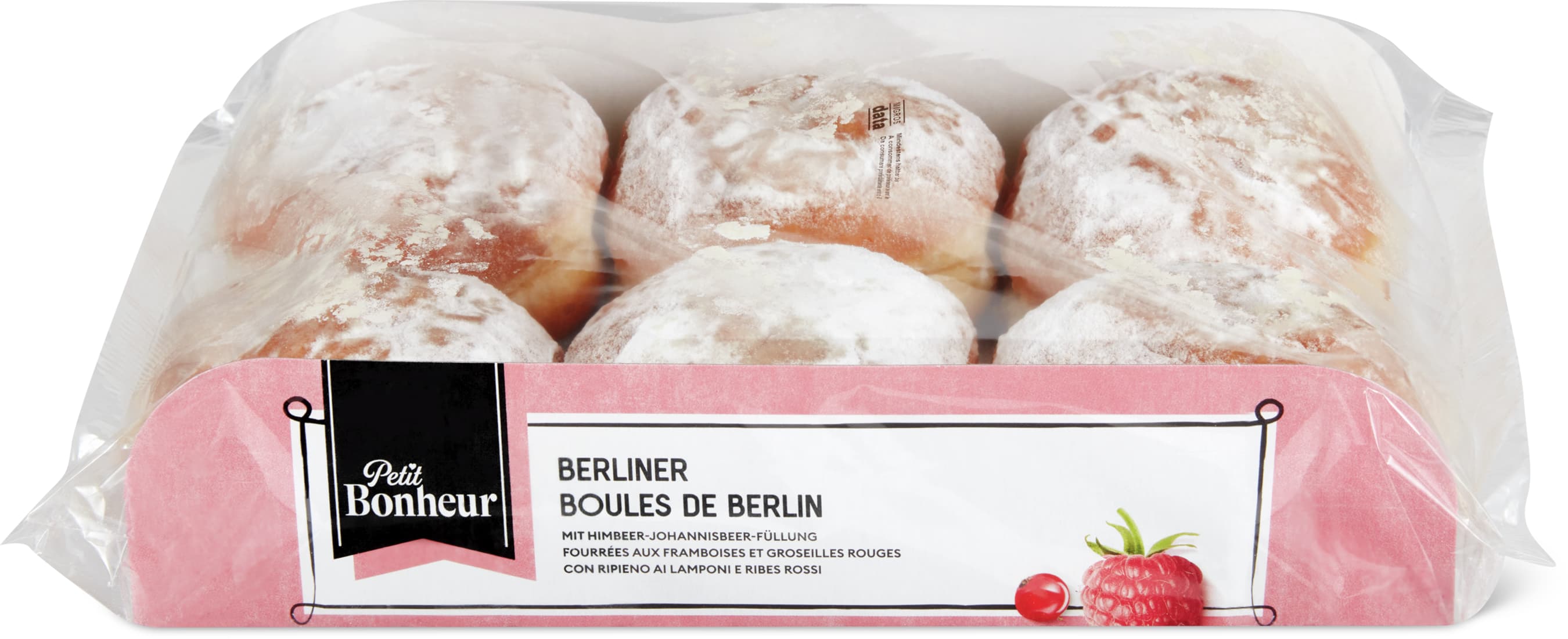 Berliner mit Himbeer-Johannisbeer-Füllung
